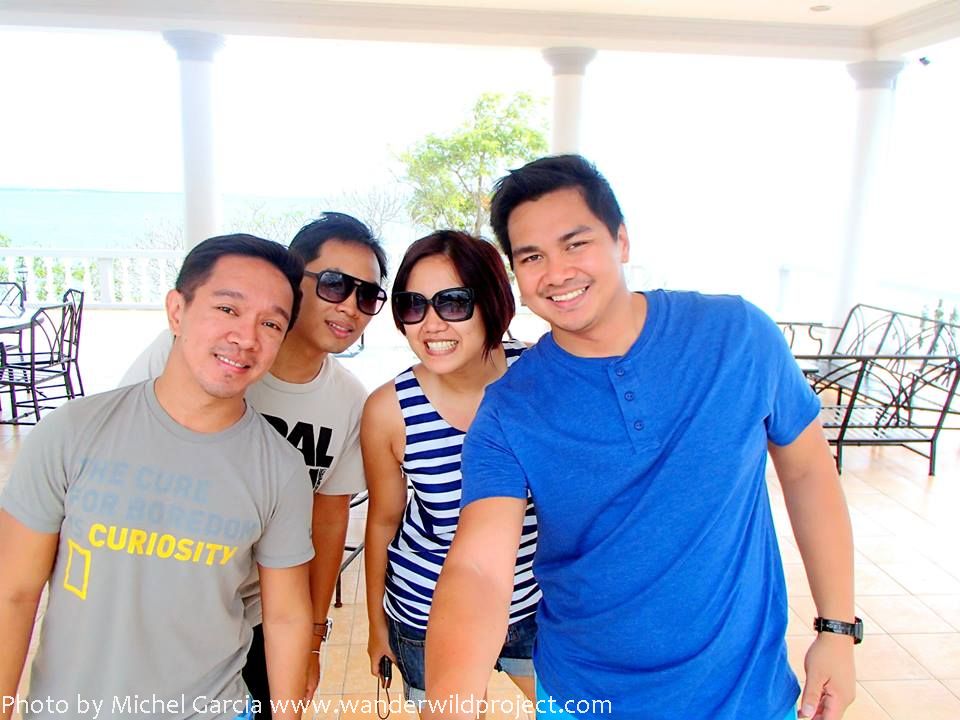 This is us, totally enjoying the balcony at Roca Encantada. Thanks, guys!