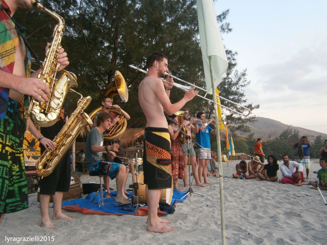 The Brasspackers at sunset